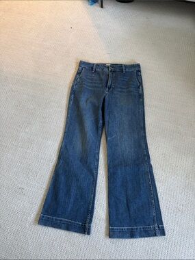 J. Crew Dark Blue Wide Leg Denim Jeans